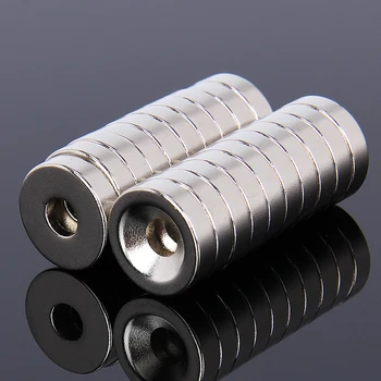 

Hakkin 20pcs 15x4mm magnet Super strong neodymium disc 15x4 magnet D15*4 NdFeB Magnet 15*4 Neodymium magnet D15*4mm W/ 5mm Hole