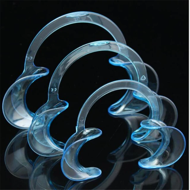 5pcs C Shape Mouth Gag Dental Orthodontic Tool Food Grade Cheek Retractor Mouth Spreader Tooth