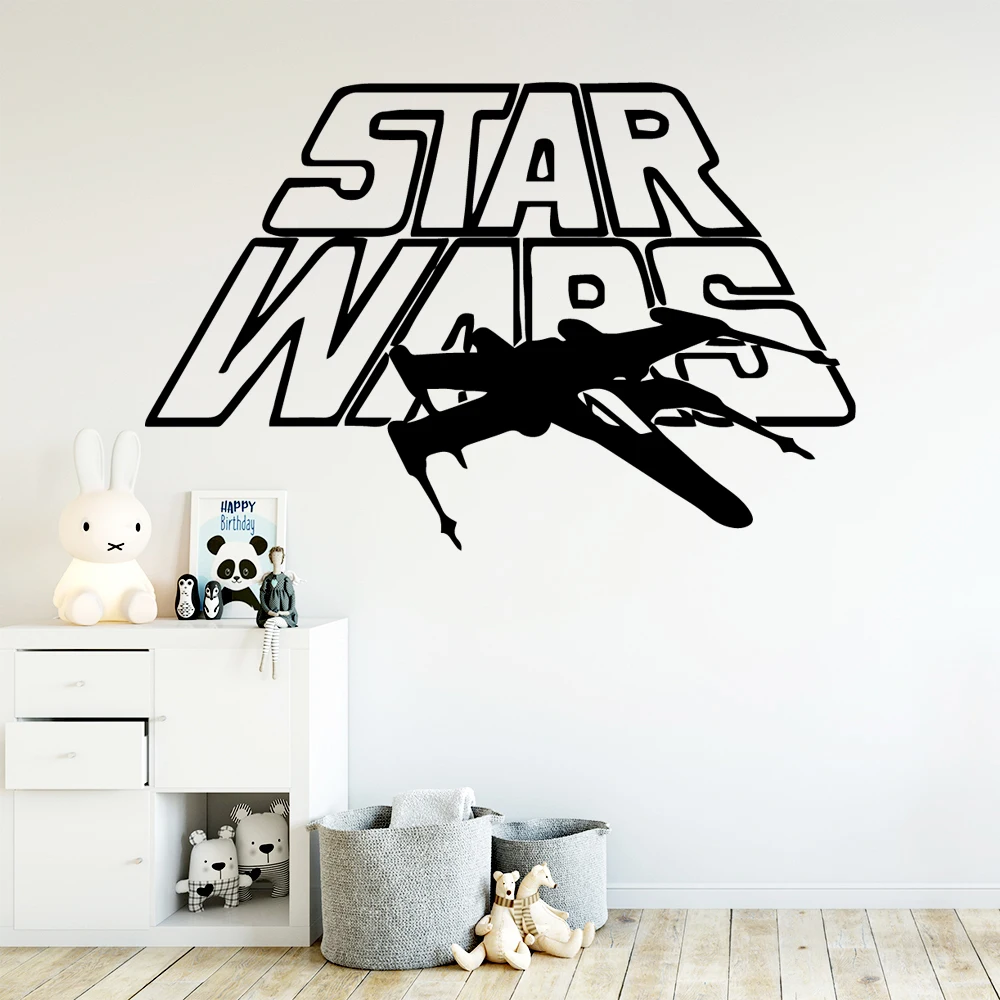 

Drop Shipping star wars Pvc Wall Decals Home Decor For Kids Rooms Removable Decor Wall Decals