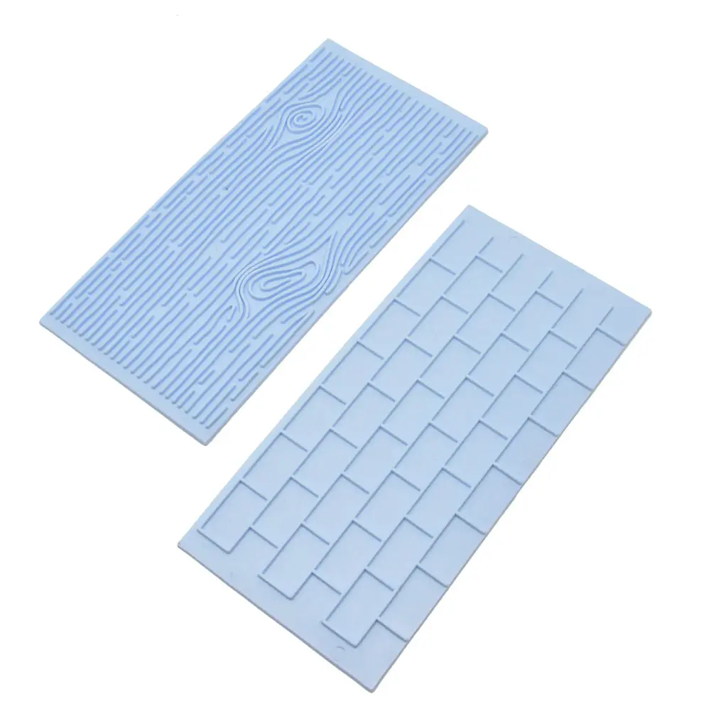 Diy 3d Brick Wall Impression Mat Cake Embosser Fondant Icing Mould