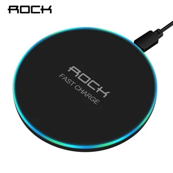 

ROCK Fast Wireless Charger For iPhone 11 Pro XS Max XR X 8 Plus USB Qi Charging Pad For Samsung Galaxy S10 S9/S9+ S8 Note 9