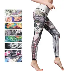 Пикантные спортивные штаны для йоги Высокая Талия Running Фитнес брюки эластичные колготки леггинсы для Для женщин тонкий Спортивная одежда