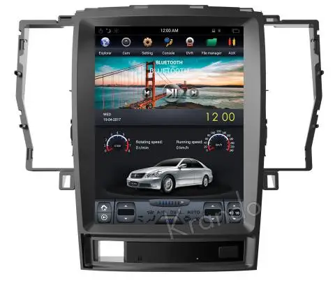 

10.4" tesla style vertical screen android 7.1 Quad core Car GPS radio Navigation for Toyota Crown 2003-2008