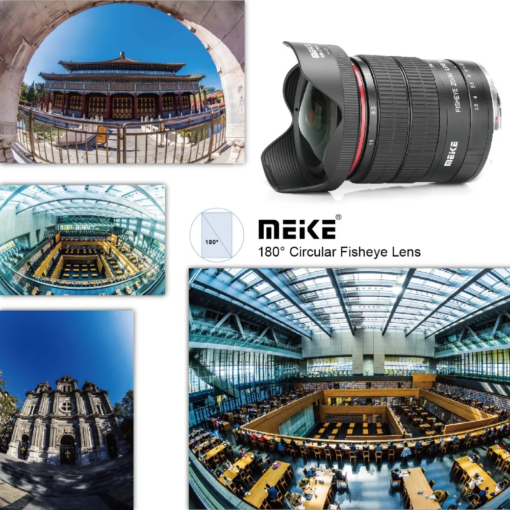 Meike 6-11 мм ультра широкий F3.5 зум Рыбий глаз объектив для всех Canon EOS EF крепление DSLR камеры с APS-C/полная рамка+ Бесплатный подарок