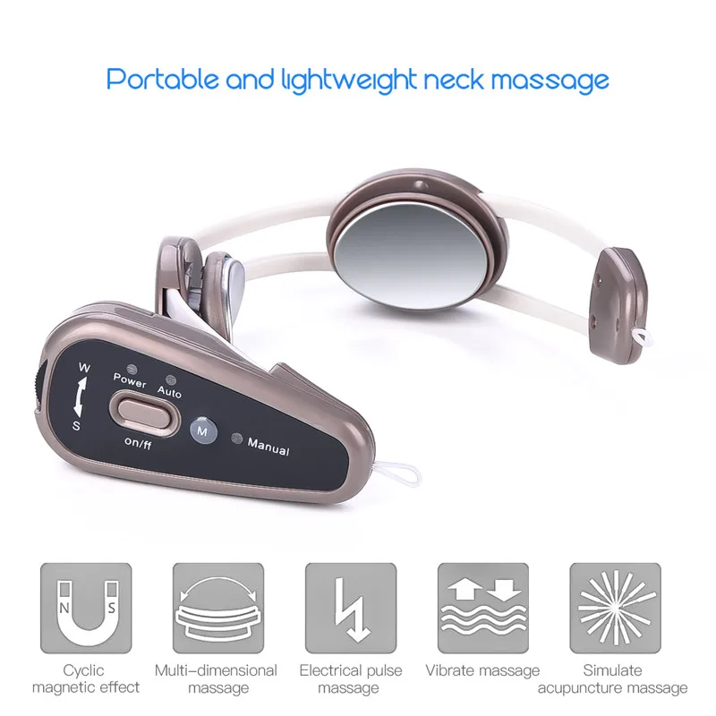 Wireless USB Rechargeable Infrared Heating Pulse Neck Massager Electric Vibration Relax Cervical Acupuncture Stimulator Therapy Wireless USB Rechargeable Infrared Heating Pulse Neck Massager Electric Vibration Relax Cervical Acupuncture Stimulator Therapy