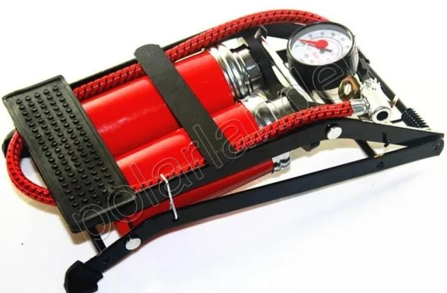 Автомобильный воздушный компрессор с двумя насосами, автомобильный Стайлинг, ножной воздушный насос, фунтов/кв. дюйм, автомобильные шины, велосипедный велосипед, мотоцикл, шаровой насос