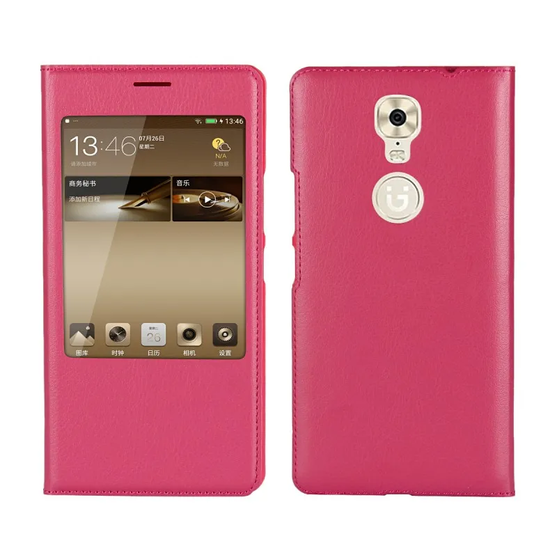 Window View Wallet Cases For Gionee M6 Plus M 6 Leather Case Cover Etui Hoesje Coque Fundas Capinha Para Carcasa Capa (6)