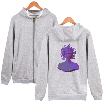 

Vaporwave Electronic Music Print Zipper Hoodie Men/Women Autumn Winter Casual Fashion Comfortable Hooded Sweatshirt Hot Sale