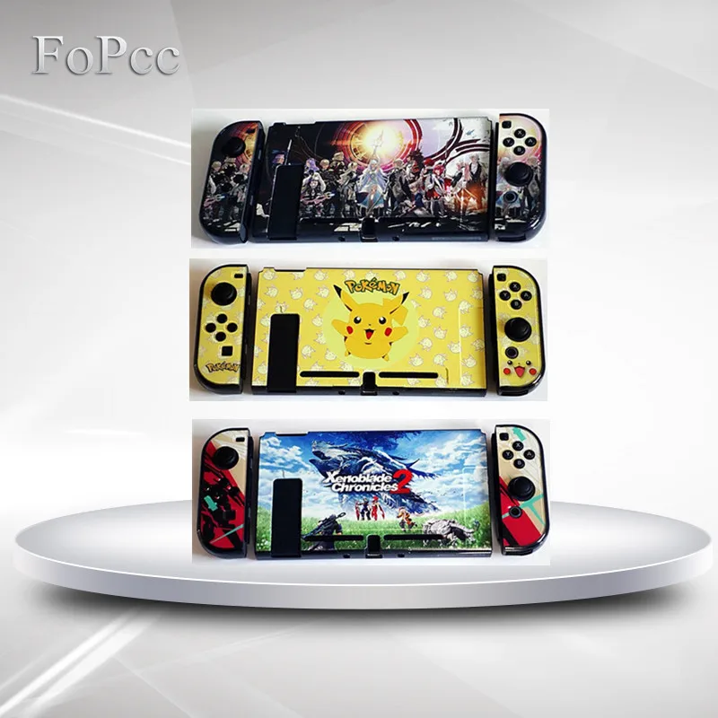Чехол для Nintendo Switch FoPcc с красочным рисунком защитный чехол твердым кристаллом