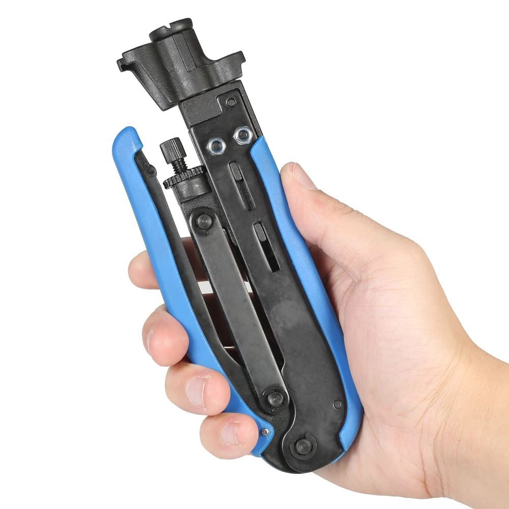 

Multitool wire Crimping Pliers Adjustable hand tools Coax Cable Crimper Coaxial Compression Crimping Tool for F RG59 RG6 RG11