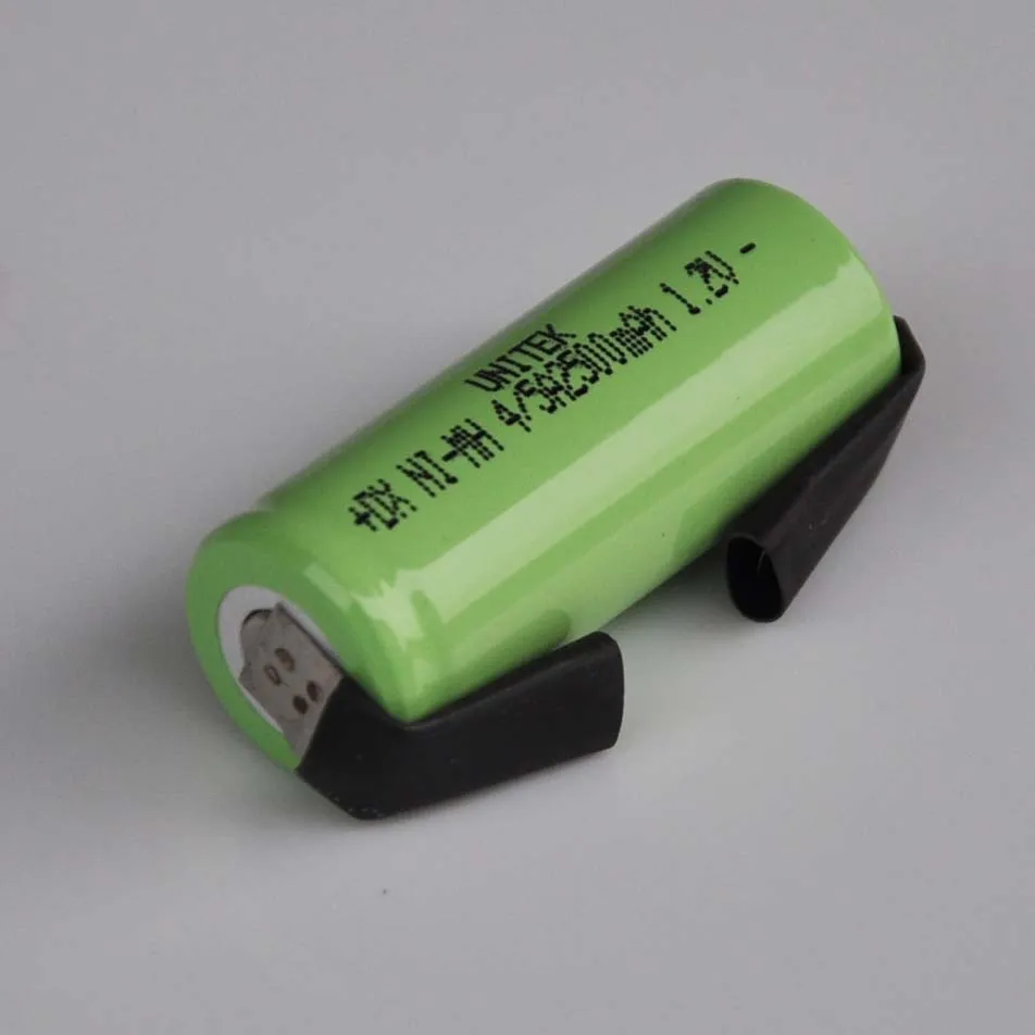 

1-4PCS 1.2V ni-mh rechargeable 4/5A battery 2500mah 17430 4/5 A nimh cell with welding tabs for Braun Oral-B electric toothbrush