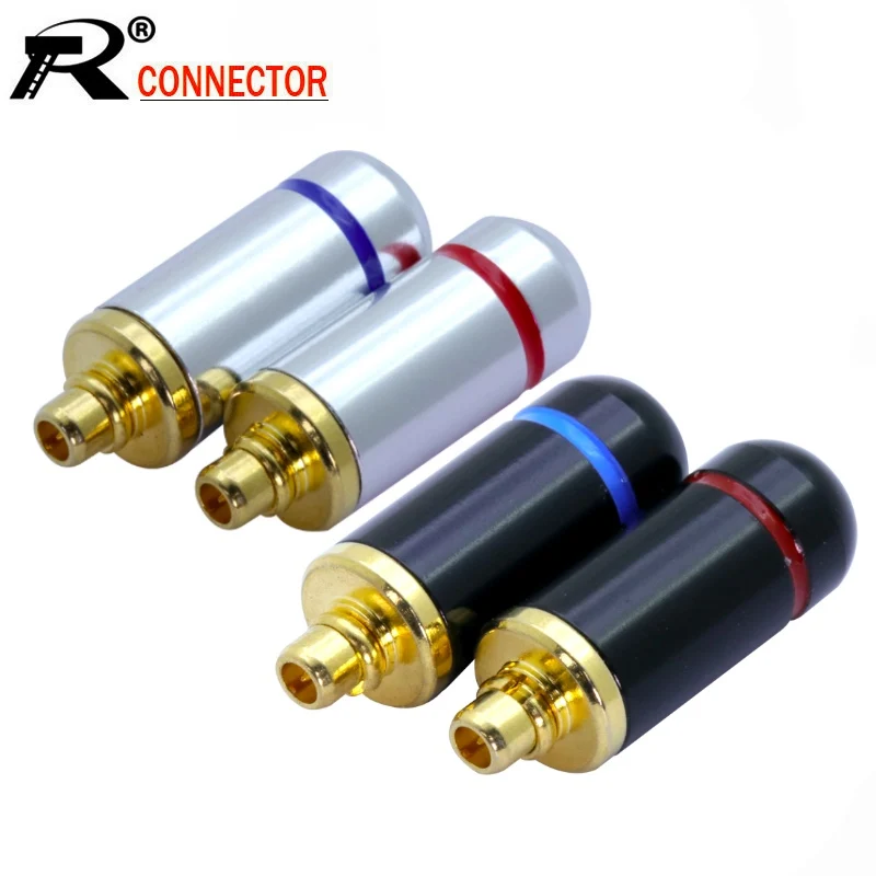 Mmcx Plugue Macho Pino do Fone de Ouvido Plug Fio Conector para Shure Ed5 Se535 Entusiastas de Banhado a Ouro Mmcx Jack Atacado 10 Peças Lote