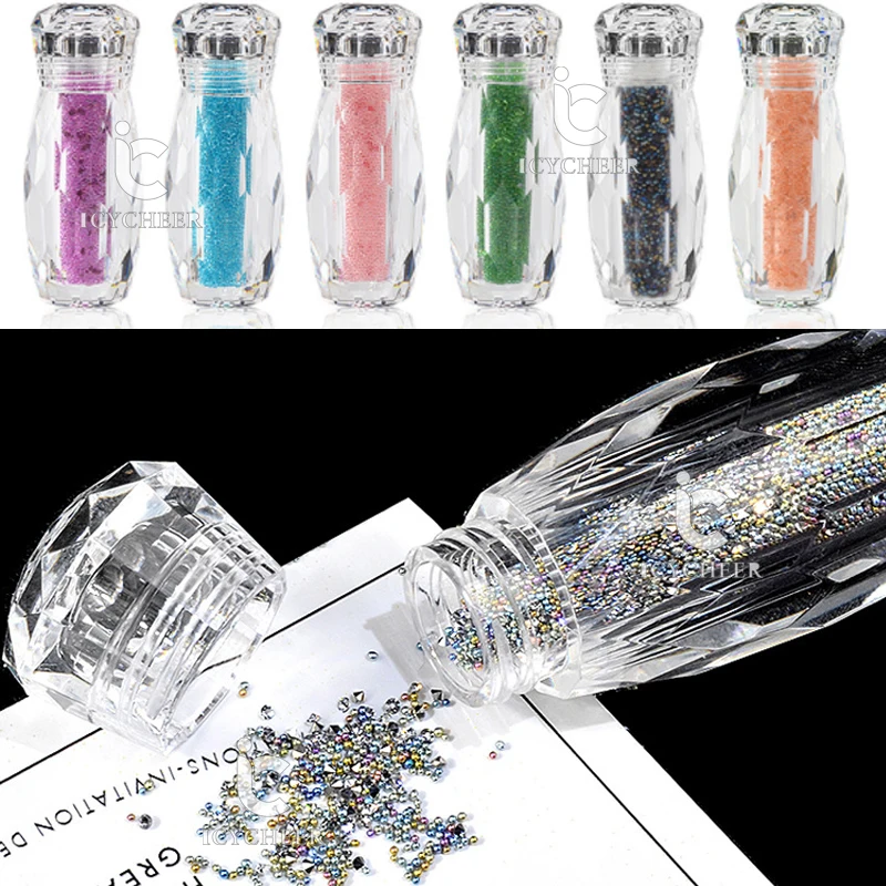 

Nail Decoration Pearls Crystal Gem Caviar Mini Beads Tiny 3D Micro Pixie Mermaid