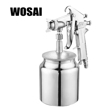 

WOSAI 600ML Pneumatic Spray Gun Airbrush Sprayer Alloy Painting Atomizer Tools With Hopper For Painting Cars F75
