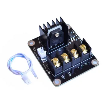 

200pcs 3D Printer Heated Bed Power Module /Hotbed MOSFET Expansion Module Inc 2pin Lead With Cable for Anet A8 A6 A2 Ramps 1.4