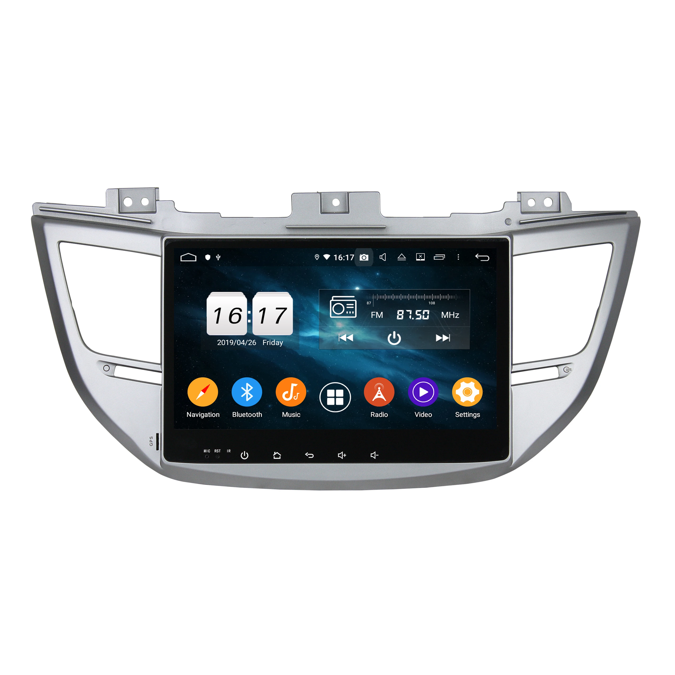 Best DSP Android 9.0 Octa Core 10.1" Car Radio DVD GPS for Hyundai IX35 Tucson 2015 2016 2017 2018 Bluetooth 4.2 WIFI USB 4gb+32gb 1