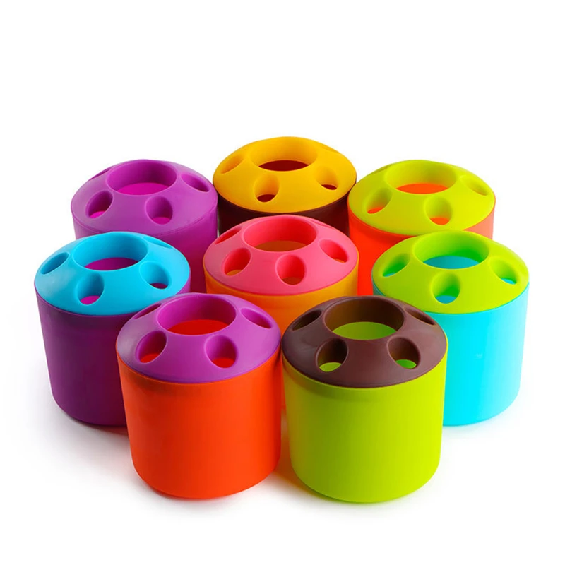 Creative 5 Candy Color Pen Holder Pencil Pot Makeup Brush Holder