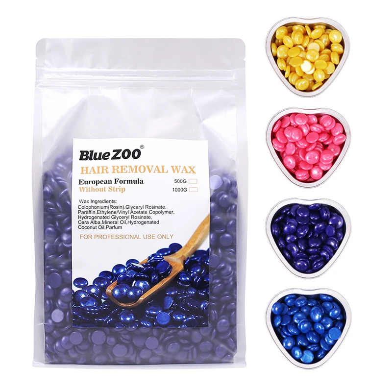 

1000 g Depilatory Wax Bean Pellet Hot Film Hard Wax Bean For Body Bikini Face Hair Removal No Strip Waxing