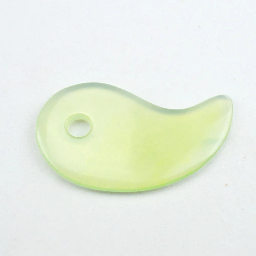 100% natural light green jade guasha massage tool facial treatment scraping health care 100% natural light green jade guasha massage tool facial treatment scraping health care