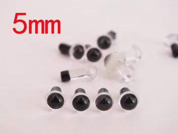 

wholesale 100pirs /lot 5mm CLEAR Safety eyes Plastic eyes Amigurumi