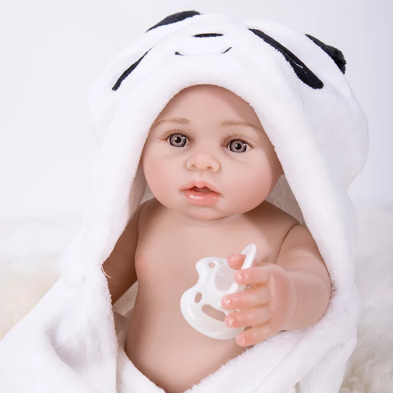Bath Reborn, muñecos de bebé de cuerpo entero de silicona de vinilo para bebés recién nacidos, muñecas Boneca, juguetes Brinquedos para niños, regalos de cumpleaños - 4