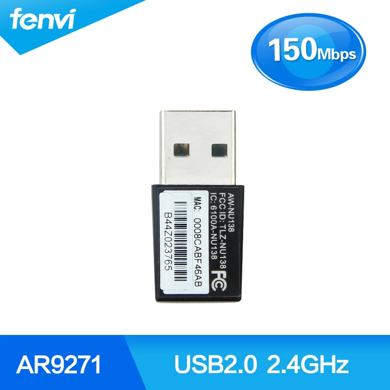 Azurewave AW-NU138 150 м Wi-Fi 802.11BGN USB высокого усиления Atheros AR9271 Мбит/с Беспроводной мини 2.0