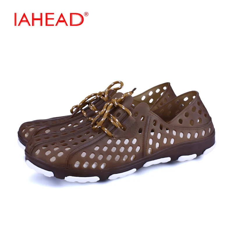 

Men Sandals Flats New Casual EVA Injection Beach Shoes Lace-Up Fashion Flip Flop Breathable sandale homme 40-45 MS275