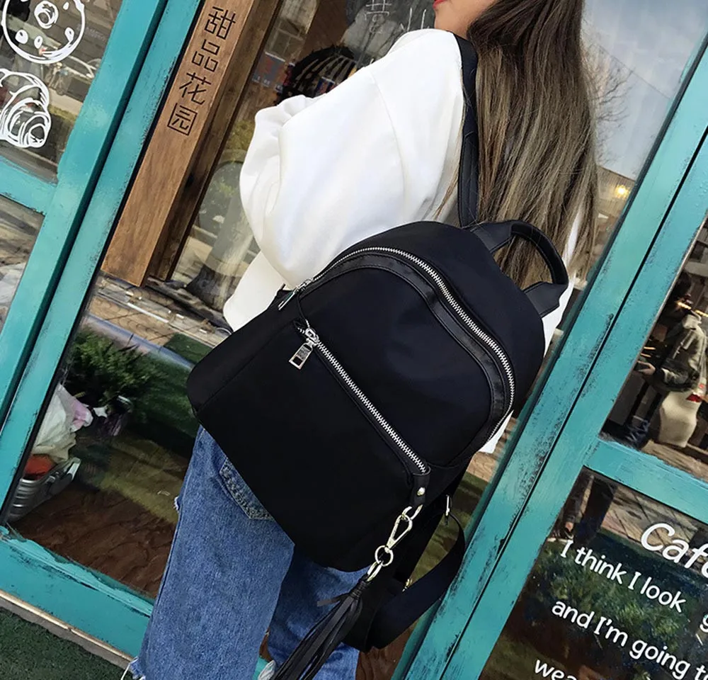 Рюкзаки, нейлоновый рюкзак с принтом, женский, для девочек, опрятный, с кисточками, школьный, для путешествий, камуфляжный рюкзак, сумка, Sac A Dos# YL5