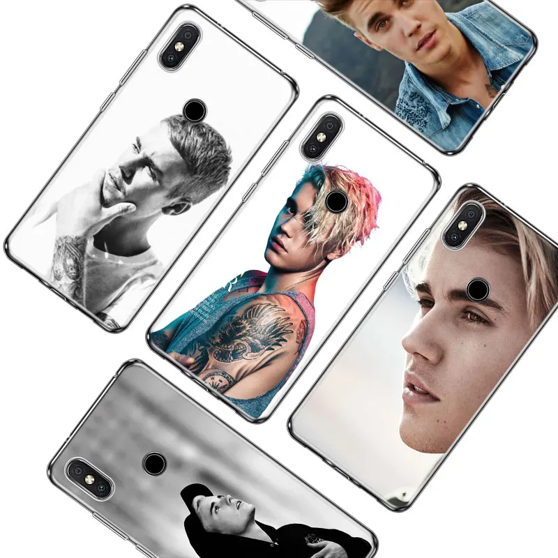 Transparent Soft Silicone Phone Cases Justin bieber for Xiaomi F1 A1 A2 8 S2 Redmi Note 4X 5 6 5A 6A Pro