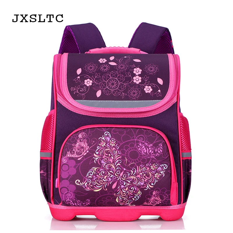 

JXSLTC 2018 Boy School Backpacks Children School Bags Orthopedic Backpack Butterfly Bag For Girl Kids Satchel Knapsack Mochila