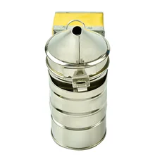 Дропшиппинг новая дымарь для пчелиных ульев из нержавеющей стали с тепловой защитой кожа пчеловодства курильщик инструмент пчеловода