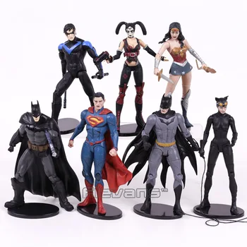 

DC COMICS Injustice League Superman Batman Nightwing Wonder Woman Harley Quinn Catwoman PVC Action Figure Collectible Model Toy