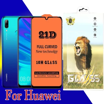 

500pcs Full Cover 21D Tempered Glass For Huawei P40 Lite E P30 Mate 30 20 Nova 7i Y7 Prime P Smart Guard Film With New Package