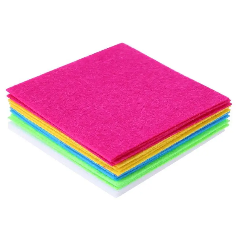 

20pcs Colorful Craft Non Woven Fabric Felt Cloth DIY Bundle for Sewing Doll E5M1