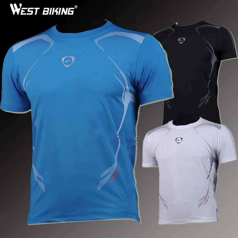Prix pour West biking marque hommes de vélo vélo t chemises hommes slim fit à séchage rapide t-shirts mâle courir vélo maillots à manches courtes Prix pour West biking marque hommes de vélo vélo t chemises hommes slim fit à séchage rapide t-shirts mâle courir vélo maillots à manches courtes