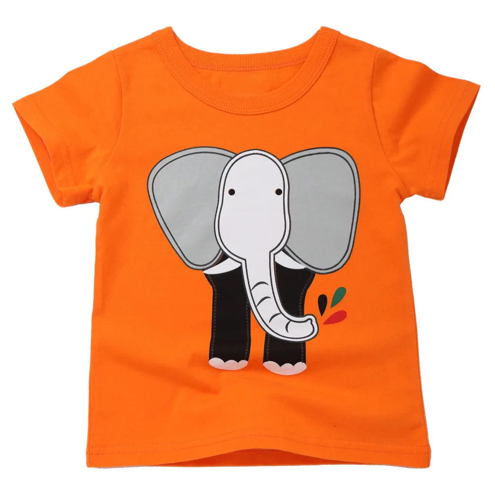 Elephant Unisex Youths Short Sleeve T-Shirt Kids T-Shirt Tops