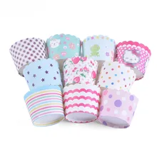 LIFETALK 50 шт. вечерние формы для выпечки кексов Маффин Мини бумажные чашки для выпечки