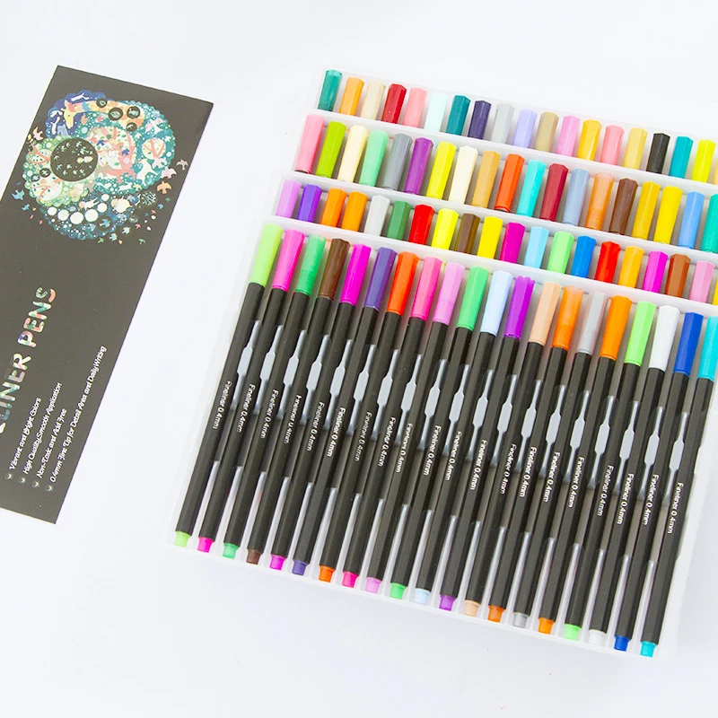 122472100 Color Dual Tip Art Markers Pen Drawing Painting Watercolor Fine Liner Water Based Ink Markers Pen School Supplies 3
