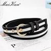 MaiKun-ceinture avec boucle ardillon pour femmes, en cuir PU, fine, à rayures, pour jupe pantalon ► Photo 3/6