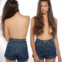 Новинка г.; ходовые товары Sexy Шорты для женщин сплошной Цвет Для женщин Высокая Талия Джинсовые шорты
