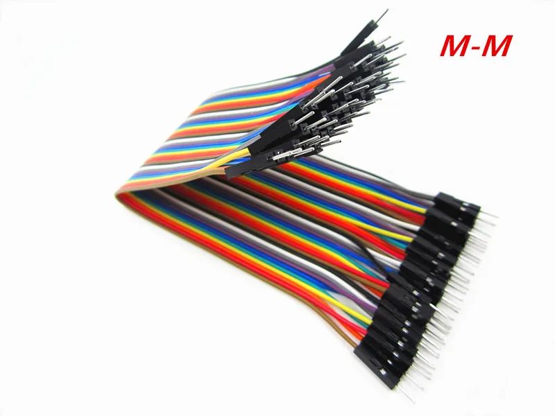 

HAILANGNIAO 400 pcs New 20cm 2.54mm 1pin 1p-1p 1p-1p male to male jumper wire Dupont cable
