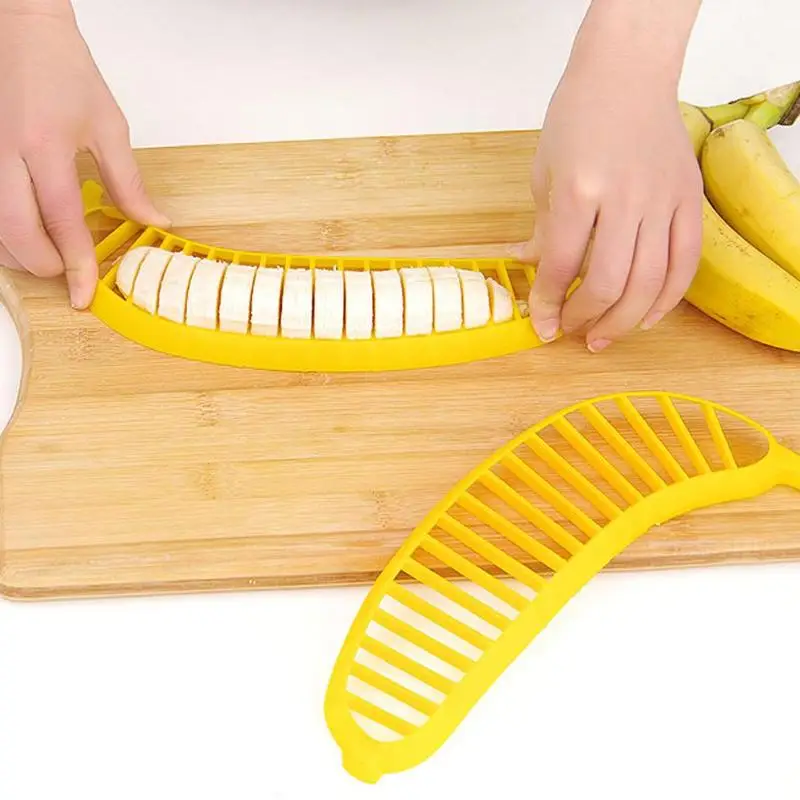 

Plastic Banana Ham Slicer Fruit Vegetable Cutter Salad Maker Portable Manual Slicers Cooking Tool Kitchen Manual Food Processors