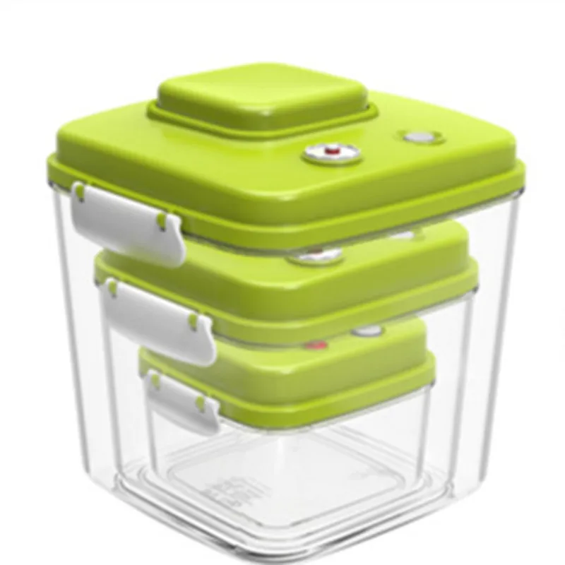 FDA certificated Square Vacuum Plastic food Storage Containers airtight