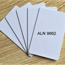 Ультрачастотная rfid-бирка для пассивная карта Alien 9662 ПВХ белые карты 100 шт./лот