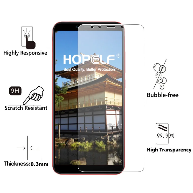 HOPELF закаленное стекло для Xiaomi Mi A2 защита экрана 9H 2.5D Защитное стекло для телефона для Xiaomi Mi A2 закаленное стекло