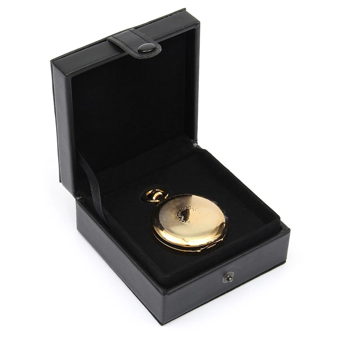 Pocket watches Box Case Pocket watch box Storage Box Black 9.2*9.2*4