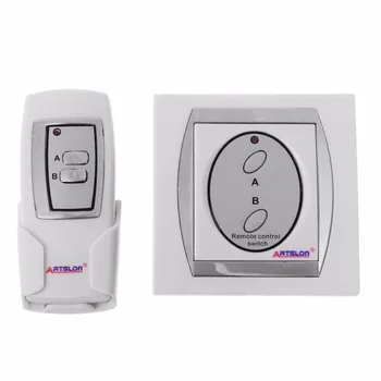 

Wireless Digital 2 - channel White Light Lamp Remote Control Switch Power