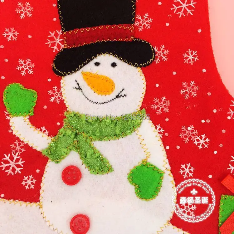 Рождественские украшения, подвески Новогодние украшения с дедом морозом рождественские носки
