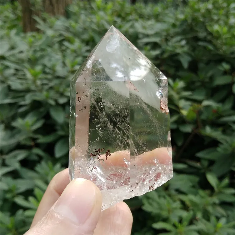 Natural Phantom Wand Healing Ghost Quartz Point Meditation Chakra Clear | Дом и сад