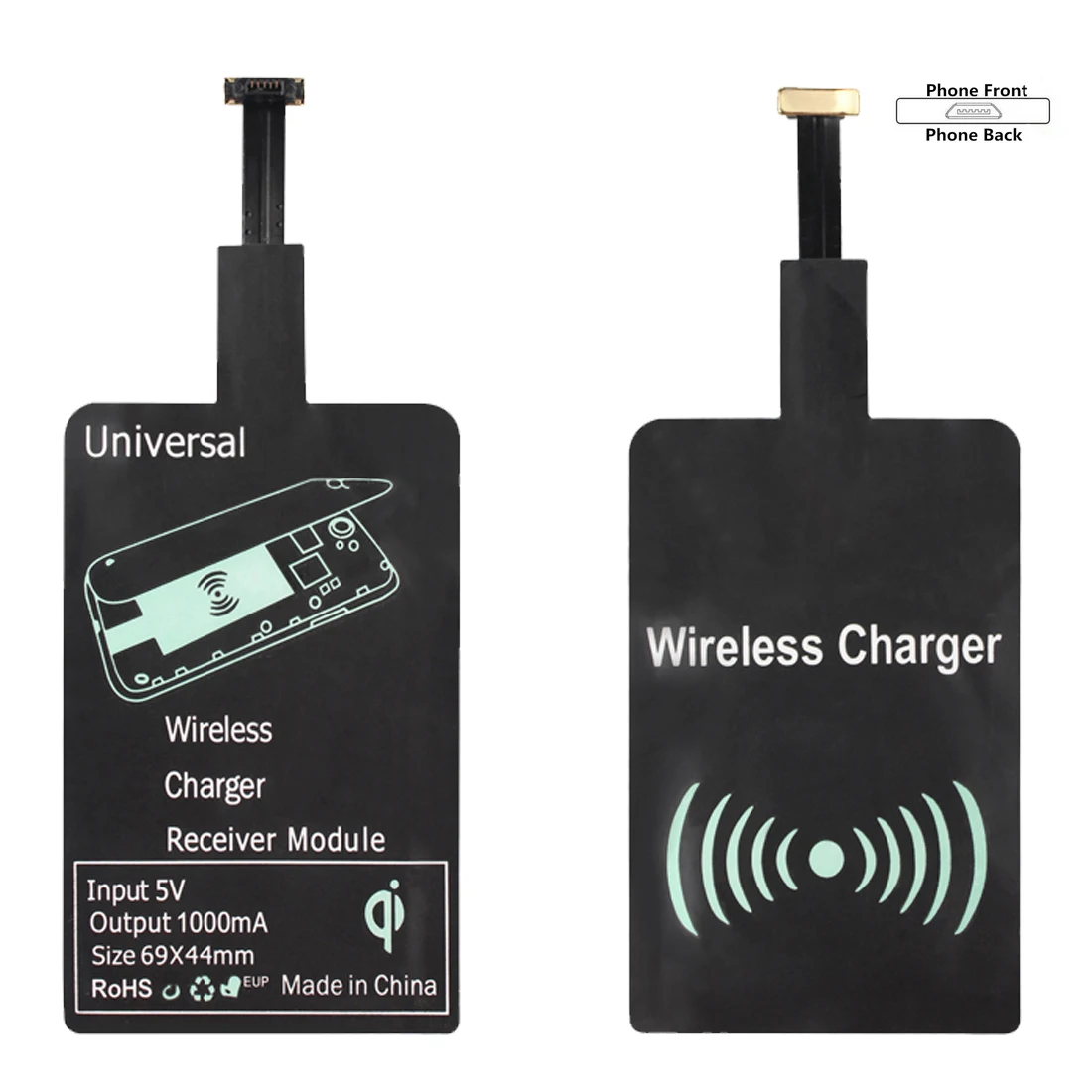 For Android Micro USB Universal Wireless Charger Receiver Charging